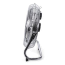 Ventilatore ad Alta Velocità Ø 45 cm 3 Pale 100W in Acciaio Laminato e Alluminio Argento      