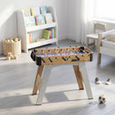 Mini Calcio Balilla Tavolo da Gioco 89x61,5x70 cm 2 Segnapunti Manuali in MDF Viola      