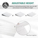 Rampa per Sedia a Rotelle H15 cm Max 318 Kg in Alluminio Antiscivolo
