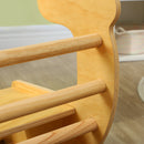 Gioco per Bambini 2 in 1 Arco Montessoriano Sedia a Dondolo 91x41x48 cm in Legno di Pino  