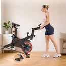 Spinning Bike Cyclette da Casa Regolabile 88x46,5x108 cm con Display LCD Movimento Silenzioso      