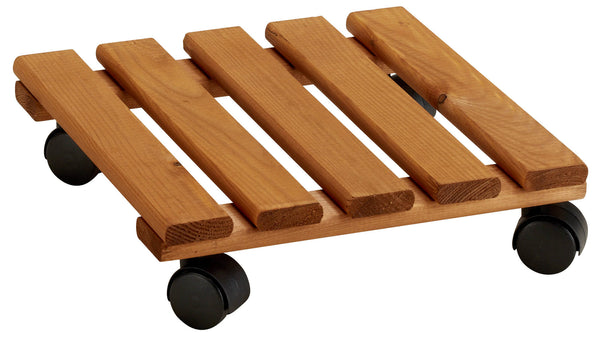 Carrellino Portatutto Vasi Fioriere 30x30 cm in Legno Larice sconto