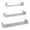 Set 3 Mensole da Parete 60-50-40x15,5x8 cm in Fibra di Legno Calamita Rovere Grigio