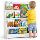 Libreria Montessoriana per Bambini 80x30x88 cm Scaffale in Legno Bianco      