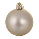 Set 6 Palle di Natale Ø6 cm in Plastica Champagne