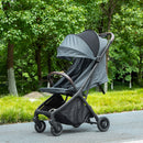 Passeggino per Bambini fino a 15 Kg 87x50x103 cm Chiusura con una Mano Blu e Nero   