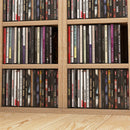 Set 2 Pezzi Mobile Libreria Porta CD 21x22.5x88,5 cm Colore Legno   