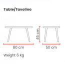 Set da Giardino Divano Poltrone e Tavolino in Polipropilene Vandi Grigio
