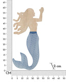 Pennello da Muro Sirena 30,5x2x60 cm in Ferro e MDF Multicolor      