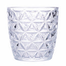 Set 6 Bicchieri Acqua in Vetro 300 ml Villa d'Este Home Tivoli Geometrie Clear