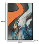 Stampa con LED su Tela Dancer 60x3,5x90 cm in Tela e Plastica e MDF Multicolor      