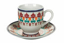 Set 6 Tazzine Caffè con Piattino in Porcellana Villa d'Este Home Tivoli Shiraz