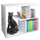 Tavolino Design Moderno 5 Ripiani 60x30x50cm Casa Ufficio Bianco