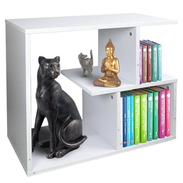 Tavolino Design Moderno 5 Ripiani 60x30x50cm Casa Ufficio Bianco sconto