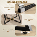 Tavolo da Pranzo 4 Posti Ø100x76 cm Stile Industriale con Ripiano in Metallo Marrone Rustico      
