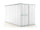 Casetta Box da Giardino in Lamiera di Acciaio Porta Utensili 175x307x182 cm Enaudi Bianco