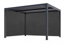 Pergola da Giardino 3,6x3 m in Alluminio con Tende Laterali Grigio Antracite