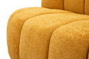 Divanetto Ball Senape 145x80x69 cm in Compensato e Spugna e Poliestere Senape      