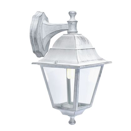 acquista Applique Piccola in Basso da Esterno in Alluminio Sovil Bianco e Argento