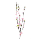 Set 8 Pesco Artificiale con 4 Diramazioni Altezza 85 cm Rosa