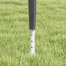Gazebo da Giardino 3x3 m Pieghevole e Portatile per Feste con Copertura Anti UV Grigio      