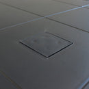 Tavolo Dallas 80x80x74 h cm in Wicker Antracite