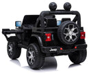 Macchina Elettrica per Bambini 12V 2 Posti con Licenza Jeep Wrangler Rubicon Nera