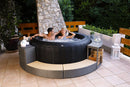 Mobiletto SPA a Giorno per Vasca Idromassaggio Rotonde 60x30x57 cm Grigio