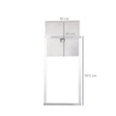 Porta Automatica per Pollaio 6V 30x30 cm con Timer e Sensore di Luce in Alluminio e ABS Argento