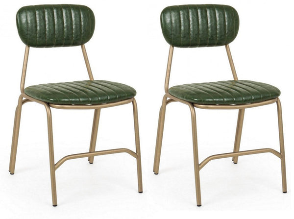Set 2 Sedie 44x55x80h cm Addy Verde Scuro acquista
