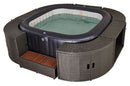 Mobiletto SPA a Giorno per Vasca Idromassaggio Quadrate 85x30x58 cm Grigio