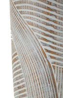 Vaso Resina Woody Ø18x45 cm in Resina Bianco effetto lavato      
