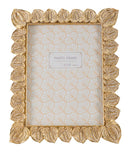 Cornice Anthurium 20,5x2x26 cm in Resina e Vetro Oro      