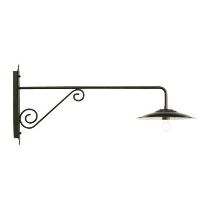 sconto Lampada Applique Grande Colore Grigio per Esterno Linea Piatto Antico Sovil