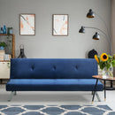Divano Letto Clic Clac 171x75x73 cm in Tessuto Blu