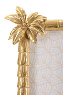 Cornice Flamingo 30x2,8x26 cm in Resina e Vetro Oro      