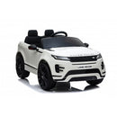 Macchina Elettrica per Bambini Licenza Land Rover Evoque 12V con Telecomando Bianco