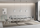 Tavolo Allungabile 160-264x90x80 cm Romagna Iron Bianco Frassino