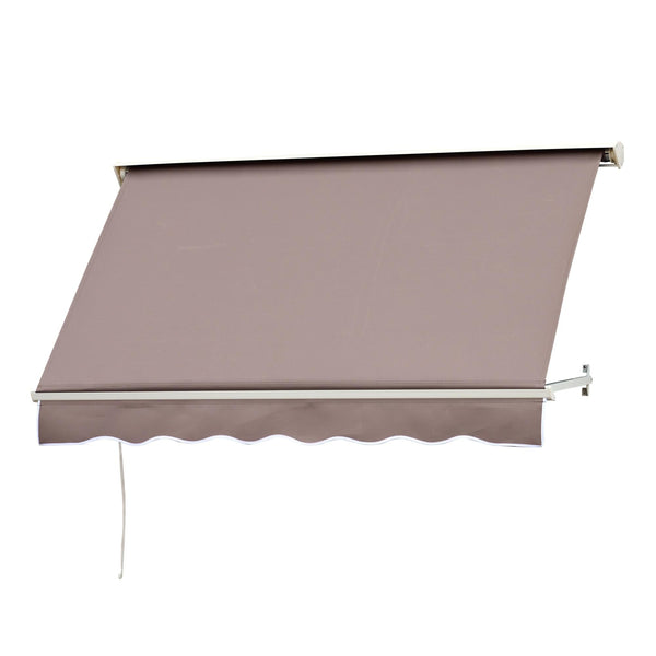online Tenda da Sole a Caduta 180×70 cm in Alluminio e Poliestere Marrone