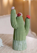 Cactus 10,5x6,5x20,5 cm in Resina Multicolor      