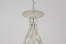 Lampadario Elegant in Metallo Grace Bianco con Oro