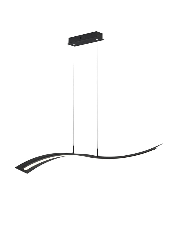 acquista Lampada a Sospensione da Interno a LED in Metallo Nero Opaco
