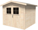 Casetta Box da Giardino per Attrezzi 2,63x2,50m Senza Pavimento in Legno Abete 19mm Mano-WS15-040