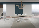 Tavolo Allungabile 200-304x90x77 cm Volantis Cashmere Telaio Bianco 
