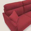 Divano Letto 2 Posti 156x102x97 cm in Tessuto Rosso