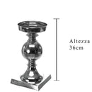 Porta Acero in Metallo Altezza 36 cm