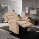 Poltrona Alzapersona Elettrica 1 Motore 74x72x108cm in Tessuto Beige
