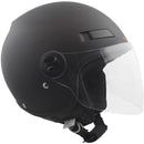 Casco Demi-Jet per Scooter Visiera Lunga SKA-P 1 LH Metropoli Nero Gommato