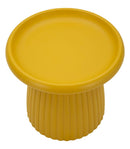 Tavolinetto Geax Senape Ø50x45 cm in Plastica Senape