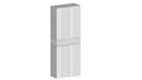 Armadio Scarpiera 4 Ante e 1 Ripiano a Ribalta 76x35x200 cm Savona 4A 1R Bianco Opaco/Larice Bianco  